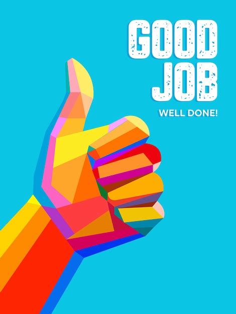 Premium Vector Thumbs Up Vector Illustration Public Approval Concept