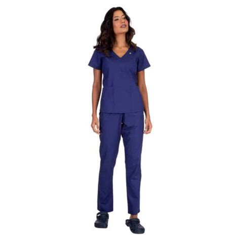 Pijama Hospitalar Feminino Azul Marinho Fa Ko Jalecos