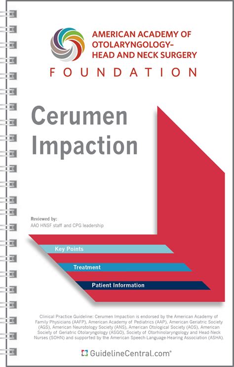 Cerumen Impaction GUIDELINES Pocket Guide - Guideline Central