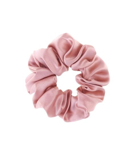 Almania Scrunchie Jedwabna gumka do włosów Brudny Róż Drogeria Pigment