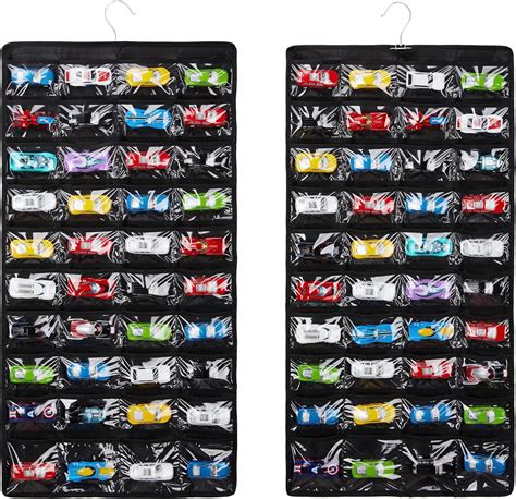 HUHYNN Estuche De Almacenamiento Compatible Con 80 Coches Hot Wheels Matchbox Vitrina Colgante