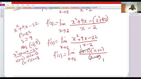 Differentiation By First Principle Part Youtube