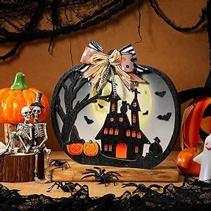 Amazon Thyle Black Large Halloween D Hollow Out Pumpkin Wooden