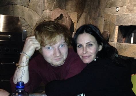 Ed Sheeran and Courteney Cox Are Unlikely Best Friends, Proving That ...