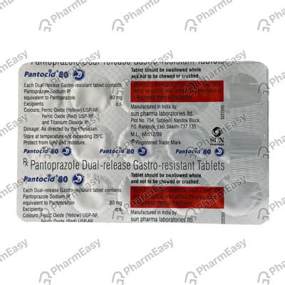Pantocid 80 MG Tablet (15): Uses, Side Effects, Price & Dosage | PharmEasy