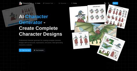 ai character generator charactergen ai tool  character creation