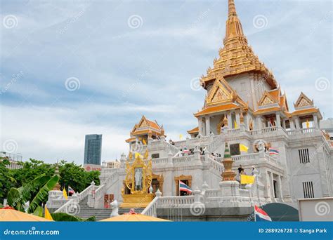 Temple Chinatown De Dorden Buddha Wat Traimit Bangkok Thailand Photo