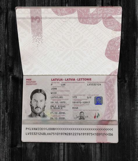 Latvia Passport Psd Template Buy Editable Latvia Passport