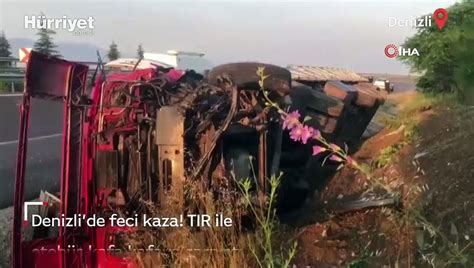 Denizli De Feci Kaza Tir Ile Otob S Kafa Kafaya Arp T Dailymotion