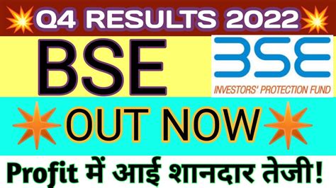 Bse Q4 Results 2022 Bse Result Bse Latest News Bse Share News Bse Ltd Share Latest News