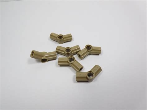 LEGO Lot Of 6 Dark Tan Technic Axle And Pin Connectors 4 I1 EBay