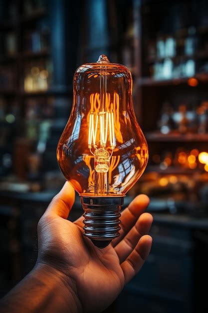 Premium Ai Image Hand Holds A Light Bulb Hd K Wallpaper Stock