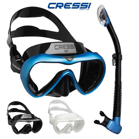 Cressi A1 Anti Fog Dive Mask And Snorkel Combo Dive Gear Australia