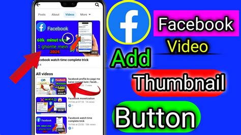 How To Add Thumbnail On Facebook Video Facebook Video Thumbnail