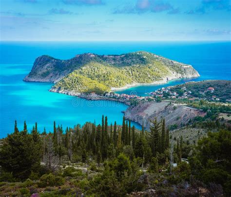 Greece Cypress Trees Stock Photo Image Of Countryside 109560628