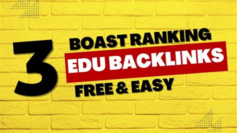 Edu Backlinks List Dofollow Backlinks List High Da Pa Backlinks