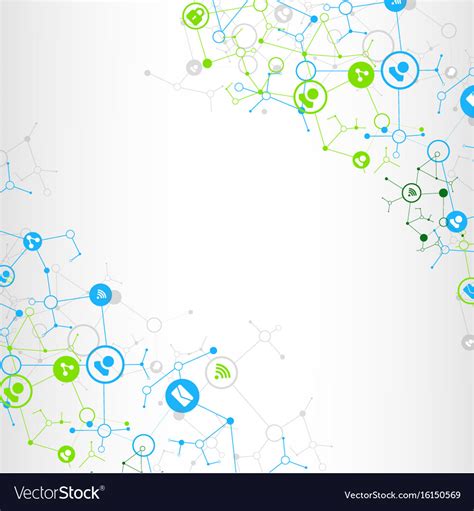 Social Media Background Network Concept Royalty Free Vector