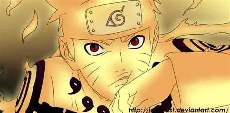 Naruto Uzumaki-nine tails mode by JaZzCaSt on DeviantArt