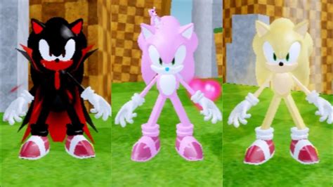 How To Get All 30 New Sonic In Roblox Find The Sonic Morphs Youtube