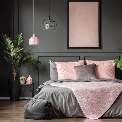 Quarto Cinza E Rosa Parede - 10 Fotos De Quarto Cinza E Rosa Para Uma Decoração Chique E Delicada