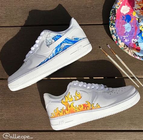 Aesthetic Shoes In 2022 Custom Nike Shoes Custom Painted Shoes Nike