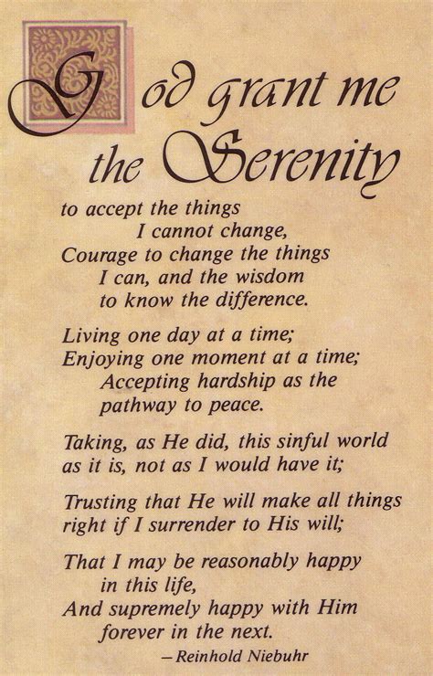 Serenity Prayer | FREEdom from MEdom Activities