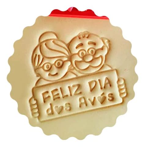 Cortador Marcador Biscoito Placa Feliz Dia Dos Av S Cm Parcelamento