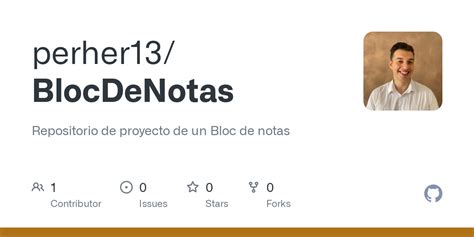 GitHub Perher13 BlocDeNotas Repositorio De Proyecto De Un Bloc De