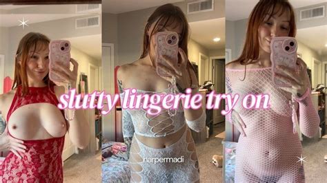Sheer Slutty Lingerie Try On Pornhub