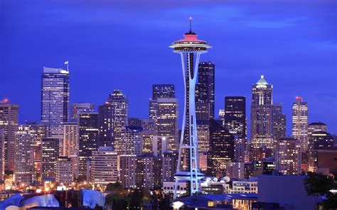 Seattle at Night Wallpapers - Top Free Seattle at Night Backgrounds ...