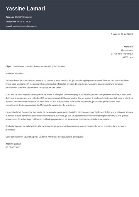 Lettre De Motivation Lettre Motivation Chauffeur Poids Lourd