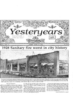 Fillable Online History Salem Lib Oh Sanitary Fire Worst In City