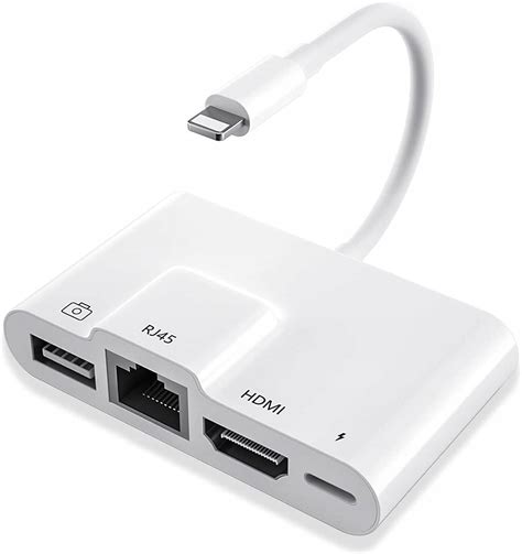 Adapter PrzejŚciÓwka Z Lightning Na Rj45 Hdmi Usb Sklep Opinie Cena W Allegropl