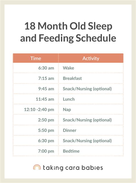 18 Month Old Sleep Schedule | Taking Cara Babies