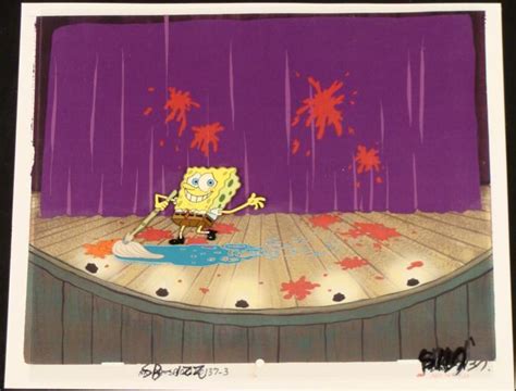 Cel Animation Mop Clean Spongebob Background Original