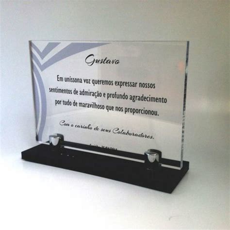 Placas De Homenagem Requinte Placas