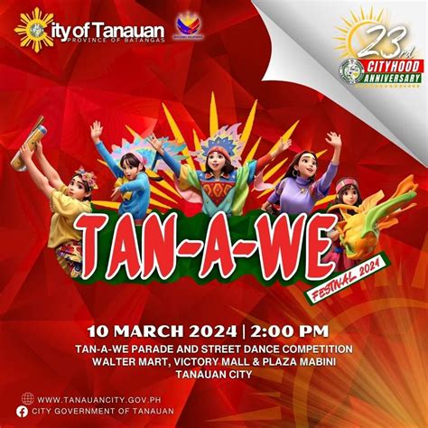 TAN A WE Festival Masayang Ipinagdiwang Sa 23rd Tanauan Cityhood