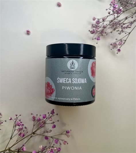 Piwonia Świeca Sojowa 120 Ml Naturalna Świeca Sklep EMPIK