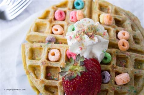 Fruit Loops Waffles Everyday Shortcuts