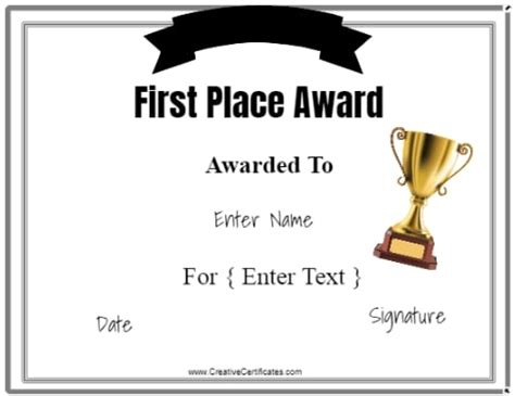 FREE Winner Certificate template | Customize Online & Print at Home