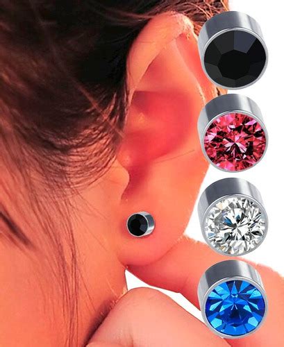 Arete Magn Tico Iman Mm De Calidad Cristal Acero Inoxidable Cuotas