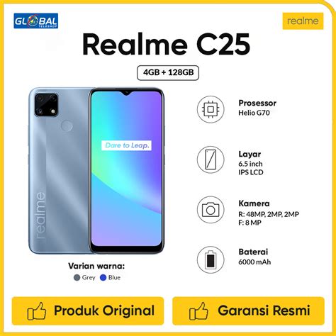 Jual Realme C25 Smartphone [4G/128GB] Garansi Resmi di Seller Global ...
