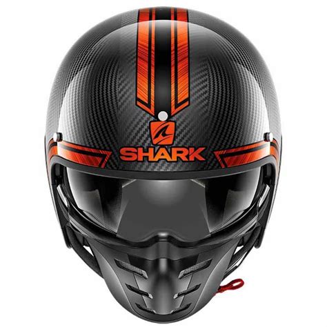 Shark S-drak Vinta XS Carbon / Chrome / Orange - Accesorios Moto