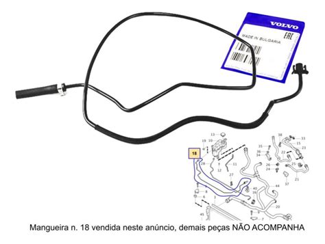 Mangueira Do Reservatório Água Volvo Xc60 T5 2 0 16v Parcelamento sem