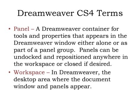 Dreamweaver Cs4 Skills Plan Plan Plan First Ppt Download