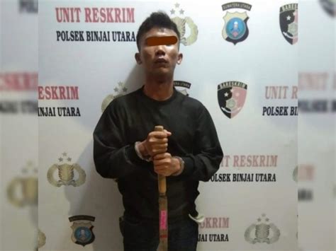 Satu Lagi Anggota Geng Motor Konvoi Bawa Samurai Di Binjai Diamankan