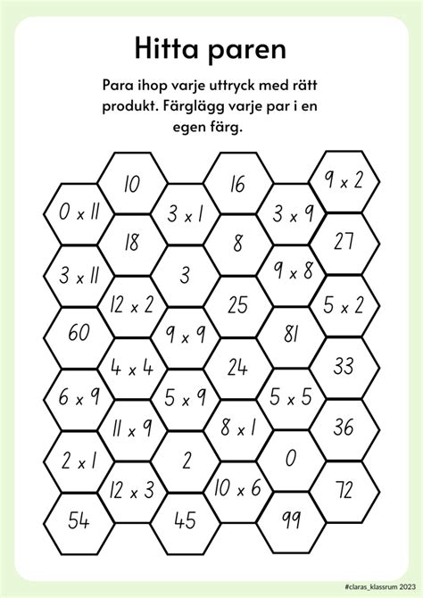 Blandade Arbetsblad Matematik Addition Subtraktion Multiplikation