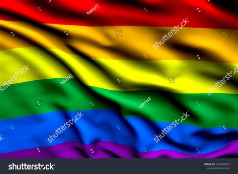 Rainbow Gay Pride Flag Three Dimensional Stock Illustration 1058349815 Shutterstock
