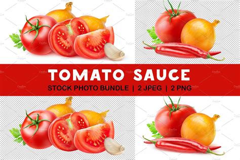 Tomato sauce ingredients | Graphic Objects ~ Creative Market