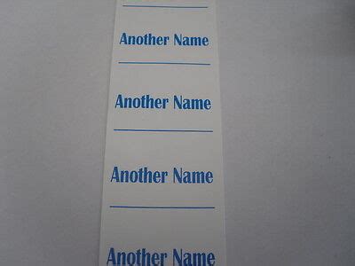 School uniform name tags labels, sew on, 40 x 25mm, choose colour and ...